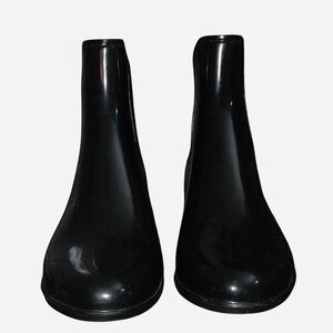 Sugar Glossy Black Women's Rain Boots